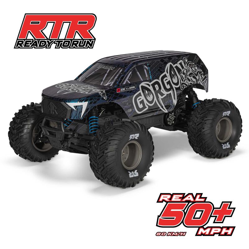 ARRMA Gorgon 223S 2WD RTR Brushless Blue/Black RC Monster Truck 1/10 Scale (4)