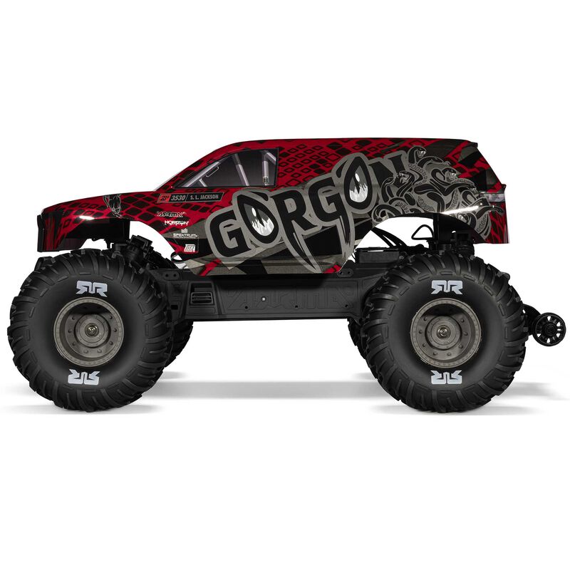 ARRMA Gorgon 223S 2WD RTR Brushless Red/Black RC Monster Truck 1/10 Scale (26)