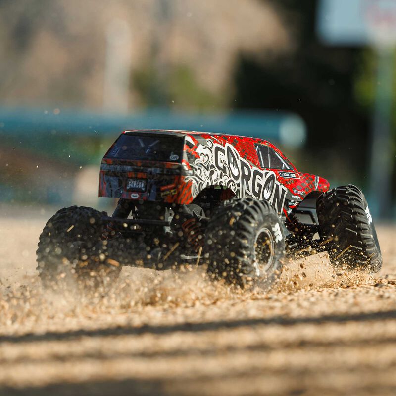 ARRMA Gorgon 223S 2WD RTR Brushless Red/Black RC Monster Truck 1/10 Scale (31)