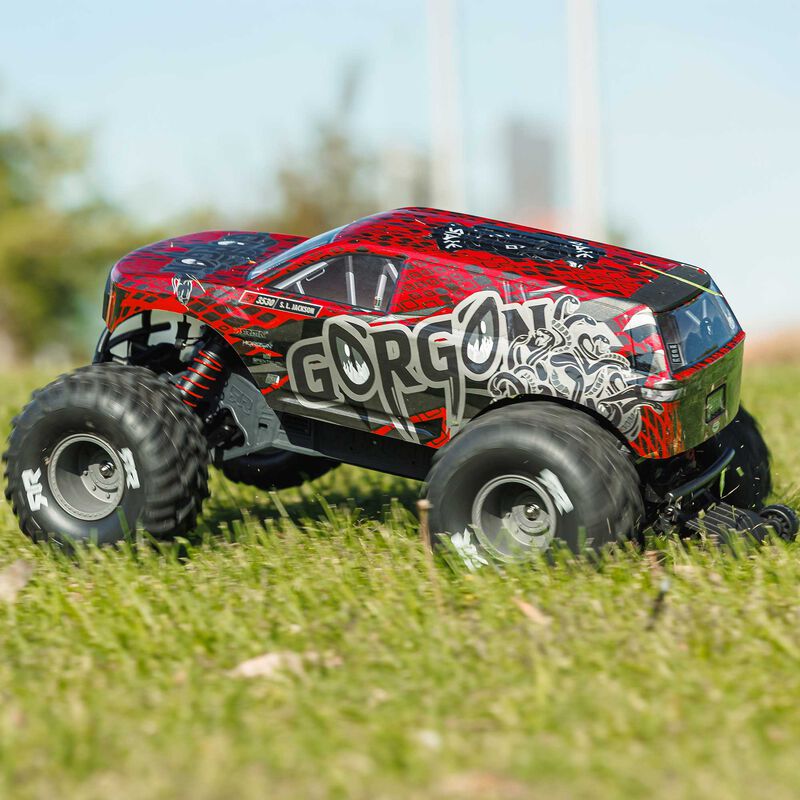 ARRMA Gorgon 223S 2WD RTR Brushless Red/Black RC Monster Truck 1/10 Scale (28)