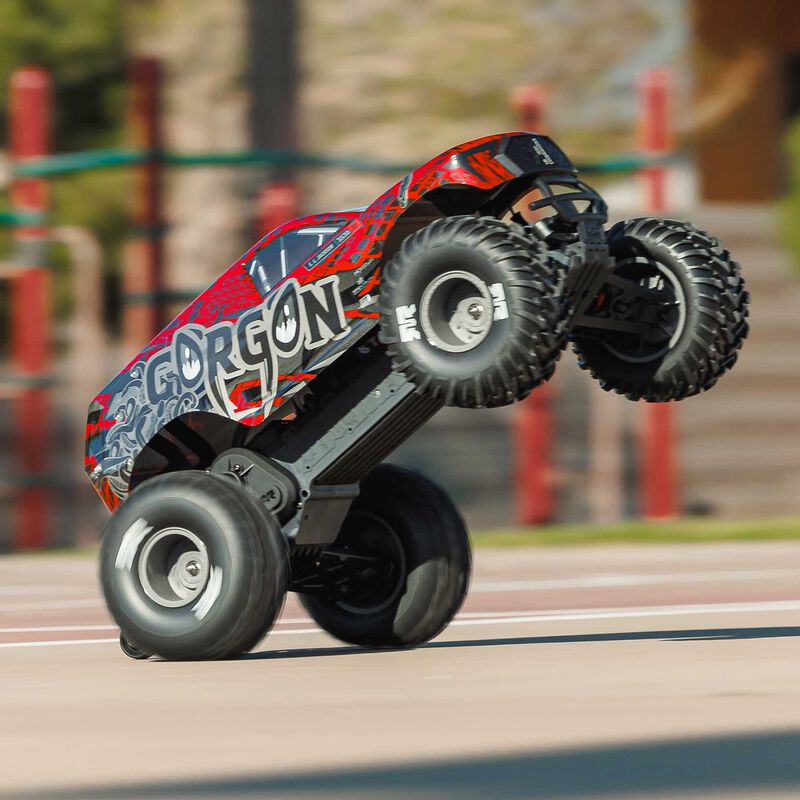 ARRMA Gorgon 223S 2WD RTR Brushless Red/Black RC Monster Truck 1/10 Scale (32)