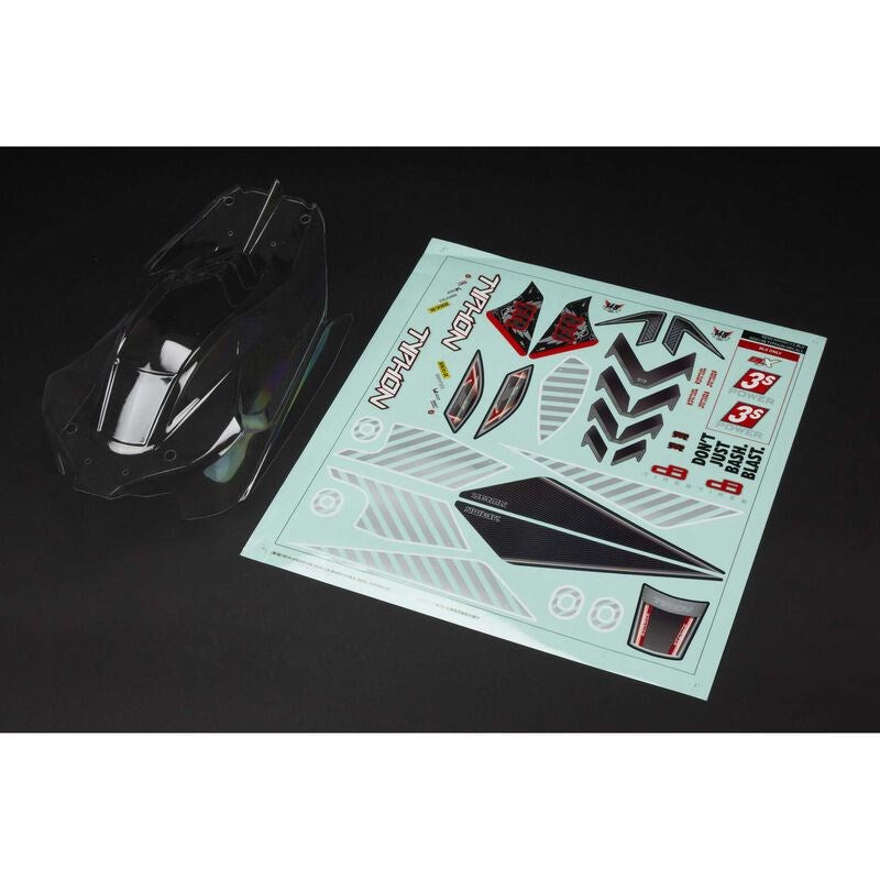 ARRMA 402270 AR402270 Typhon 4x4 Clear Body with Decals