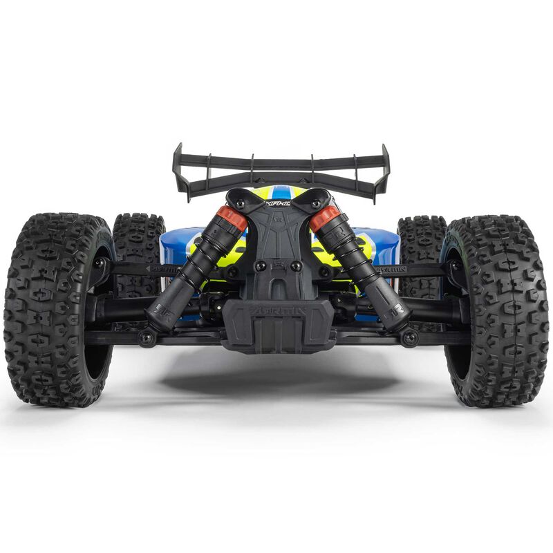 ARRMA ARA4206V4T1+SPMXPSS200 1/8 TYPHON MEGA 665 4X4 RTR Brushed Buggy, Blue  (Requires Battery and Charger)