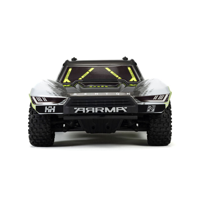 ARRMA ARA4303V4T1+GA5300-3S60-HC-EC5 1/10 SENTON 223S BLX Brushless 4X4 Short Course Truck RTR with DSC, Yellow plus Gens Ace 5300mAh 3S 11.1v 60C Hardcase Lipo Battery 138x46x38mm 406g with EC5 Combo