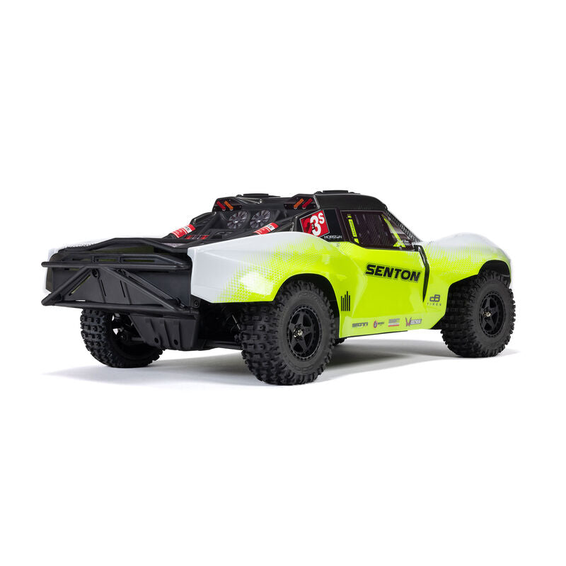 ARRMA ARA4303V4T1+GA5300-3S60-HC-EC5 1/10 SENTON 223S BLX Brushless 4X4 Short Course Truck RTR with DSC, Yellow plus Gens Ace 5300mAh 3S 11.1v 60C Hardcase Lipo Battery 138x46x38mm 406g with EC5 Combo