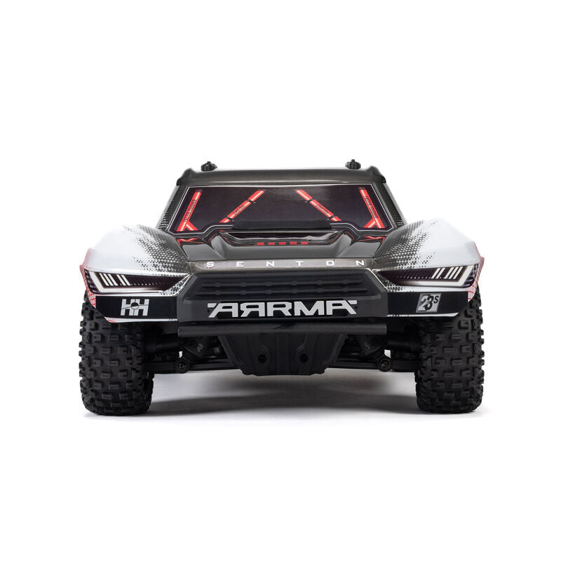 ARRMA ARA4303V4T2+GA5300-3S60-HC-EC5 1/10 SENTON 223S BLX Brushless 4X4 Short Course Truck RTR with DSC, Red