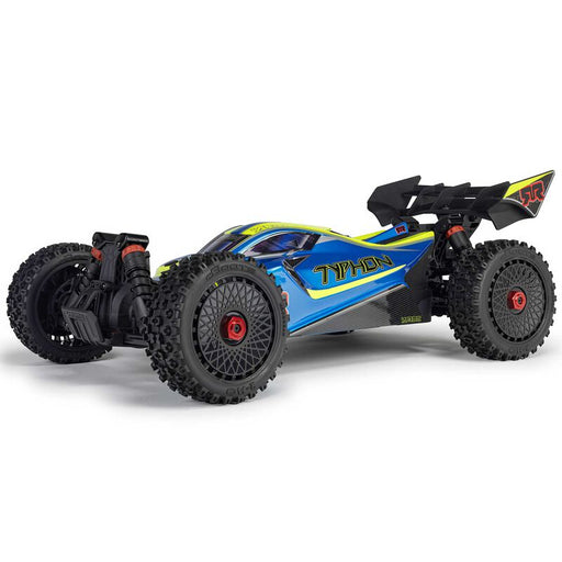 ARRMA ARA4306V4T4 1/8 TYPHON 223S BLX Brushless 4X4 Buggy RTR with DSC, Blue (9250449785069)