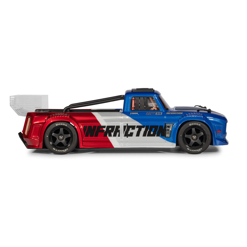 ARRMA Infraction 223S DSC 4x4 All Road Bash 65+ MPH RTR Blue RC Street Basher 1/8 Scale (18)