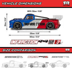 ARRMA Infraction 223S DSC 4x4 All Road Bash 65+ MPH RTR Blue RC Street Basher 1/8 Scale (3)