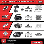 ARRMA Infraction 223S DSC 4x4 All Road Bash 65+ MPH RTR Blue RC Street Basher 1/8 Scale (2)