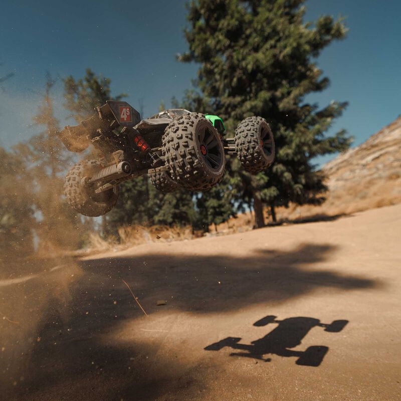 ARRMA ARA4408V2T4+SPMXPSS850 KRATON 4X4 4S BL 1/10TH 4WD SPEED MT (GREEN) With Center Diff