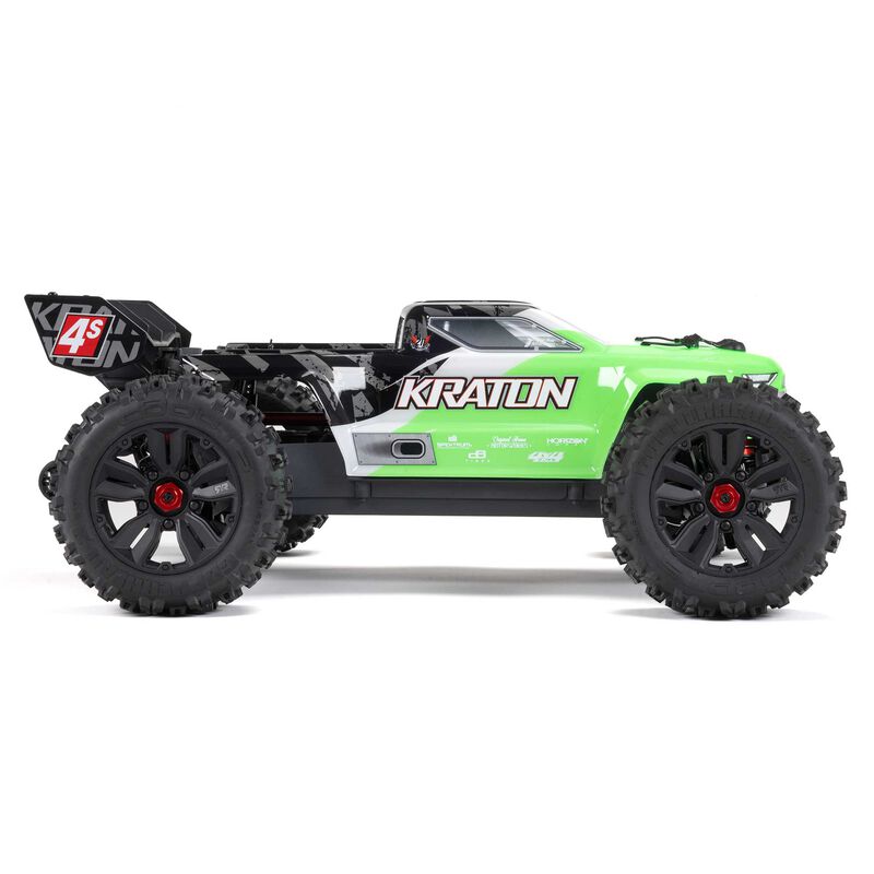 ARRMA ARA4408V2T4+SPMXPSS850 KRATON 4X4 4S BL 1/10TH 4WD SPEED MT (GREEN) With Center Diff