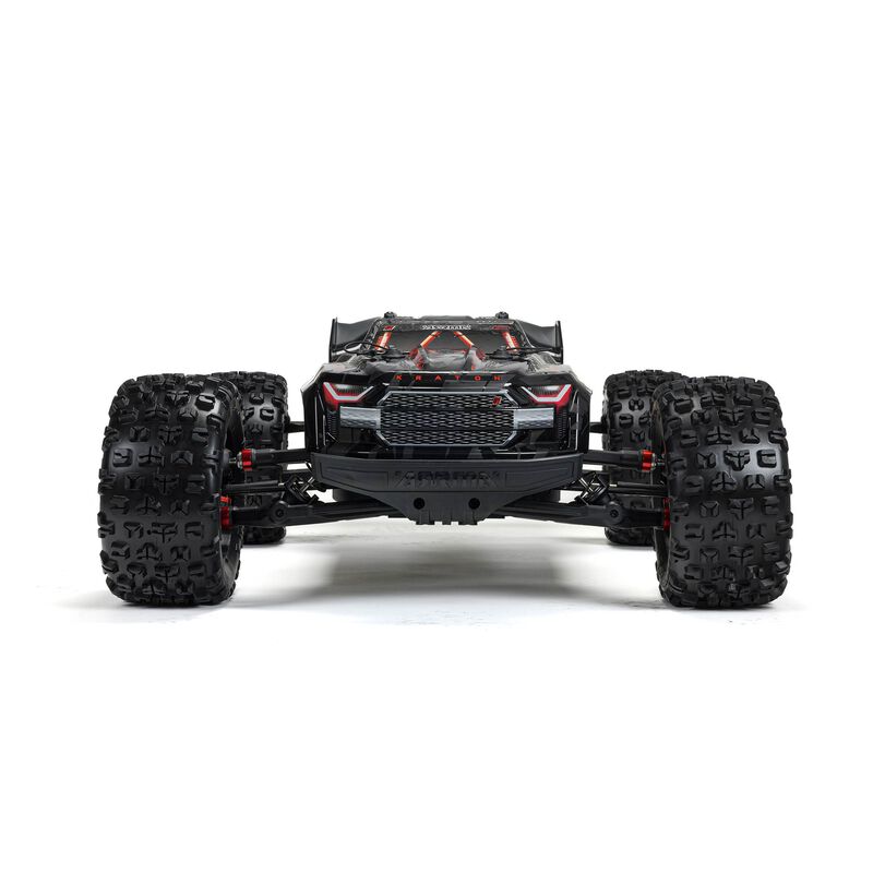 ARRMA ARA5808V2T1+GA7200-4S60-HC_X2 1/5 KRATON V2 4X4 8S BLX EXB Brushless Monster Truck RTR, Black