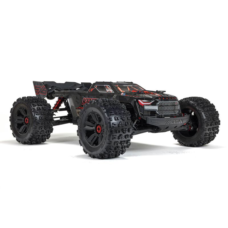 ARRMA ARA5808V2T1+GA7200-4S60-HC_X2 1/5 KRATON V2 4X4 8S BLX EXB Brushless Monster Truck RTR, Black