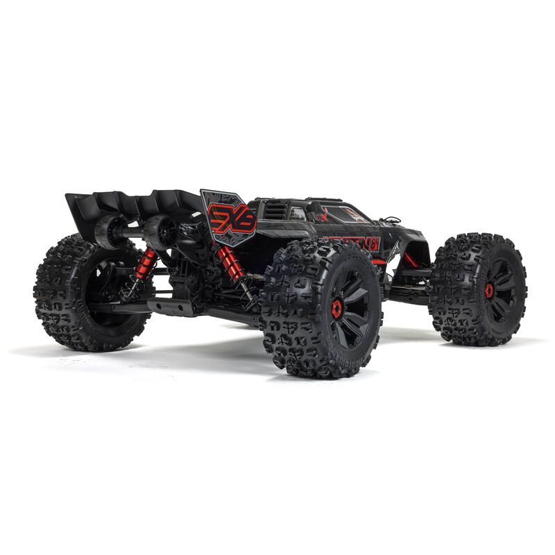ARRMA ARA5808V2T1+GA7200-4S60-HC_X2 1/5 KRATON V2 4X4 8S BLX EXB Brushless Monster Truck RTR, Black