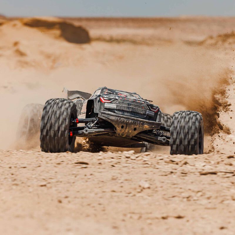 ARRMA ARA5808V2T1+GA7200-4S60-HC_X2 1/5 KRATON V2 4X4 8S BLX EXB Brushless Monster Truck RTR, Black
