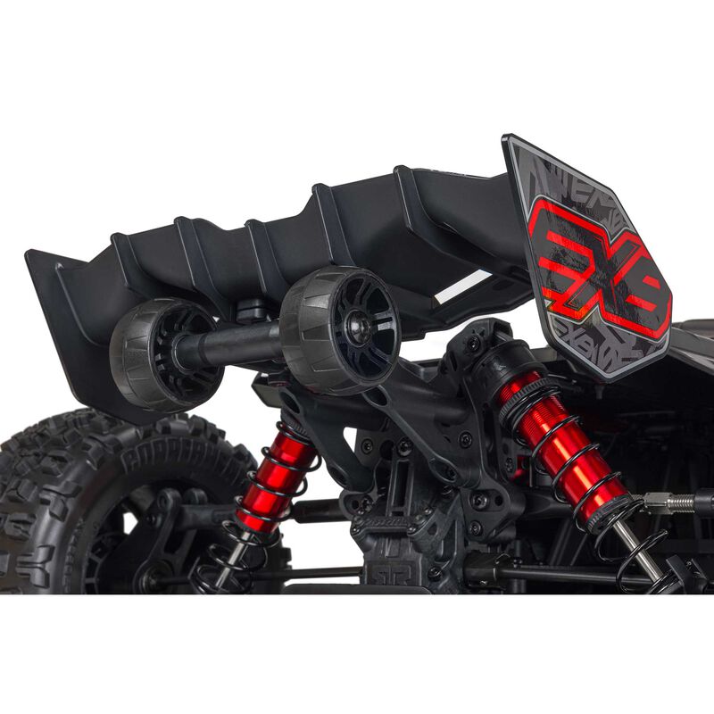 ARRMA ARA5808V2T1+GA7200-4S60-HC_X2 1/5 KRATON V2 4X4 8S BLX EXB Brushless Monster Truck RTR, Black