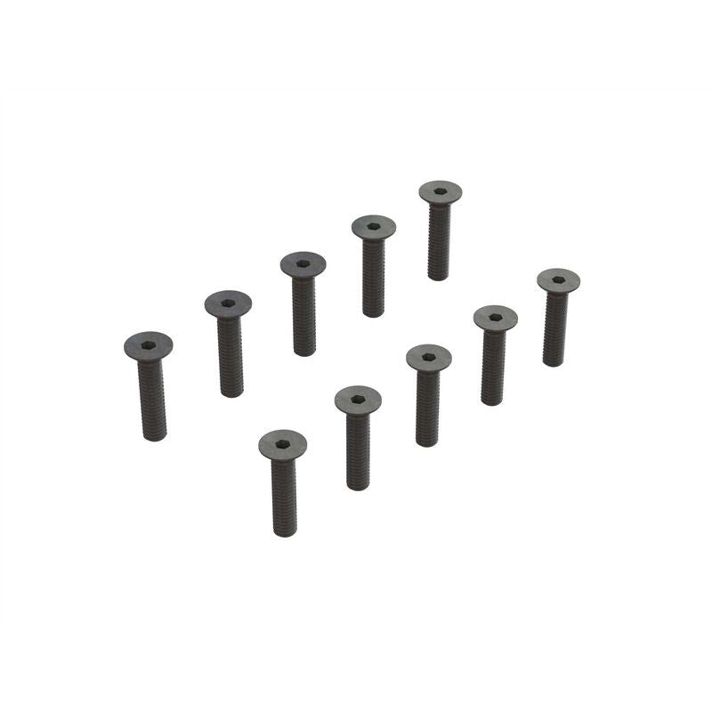 ARRMA 703016 Flat Head Hex Machine Screw M3.5x16mm (10)
