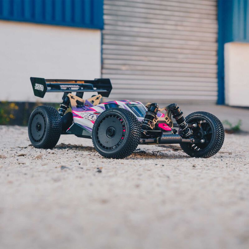 ARRMA ARA8306 1/8 TLR Tuned TYPHON 4WD Roller Buggy Pink/Purple - Hobby City NZ (8941171540205)