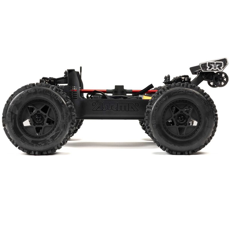 ARRMA ARA8611V6T2+GA7200-4S60-HC 1/8 NOTORIOUS 6S V6 4X4 BLX Brushless Stunt Truck RTR, Blue
