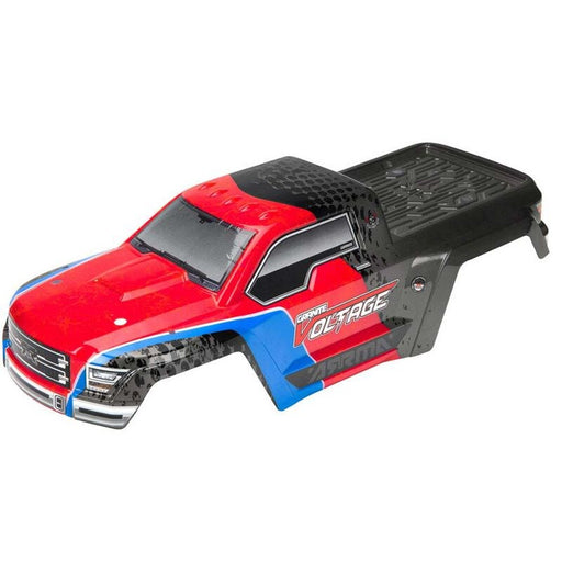 ARRMA C3326 AR402196 Body Pntd/Decaled GRANITE VOLTAGE Red/Blk - Hobby City NZ