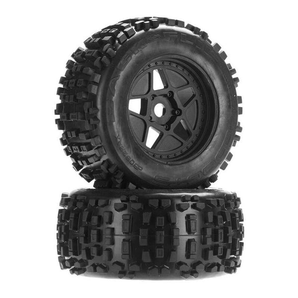 ARRMA dBoots Backflip MT 6S Assembled RC Wheel &amp; Tyre Set - ARAC8795