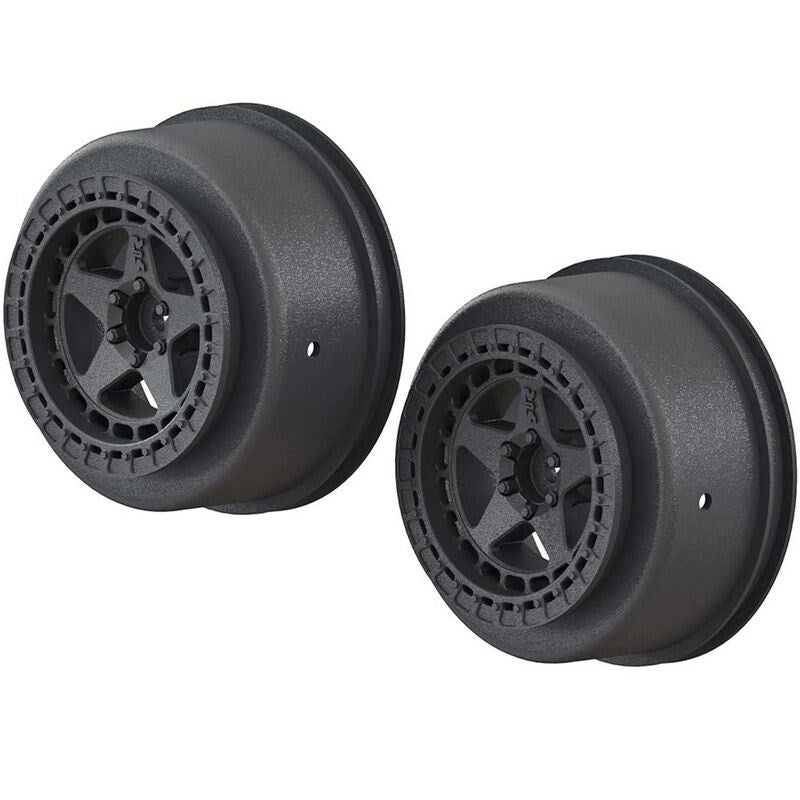 ARRMA C9461 AR510096 SC 2.2/3.0 Wheel 14mm Hex Black (2) - Hobby City NZ