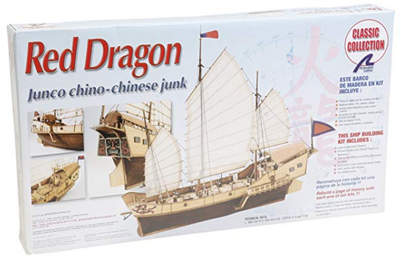 Artesania Latina 18020 1/60 Kit - 'Red Dragon' Chinese Junk - Hobby City NZ