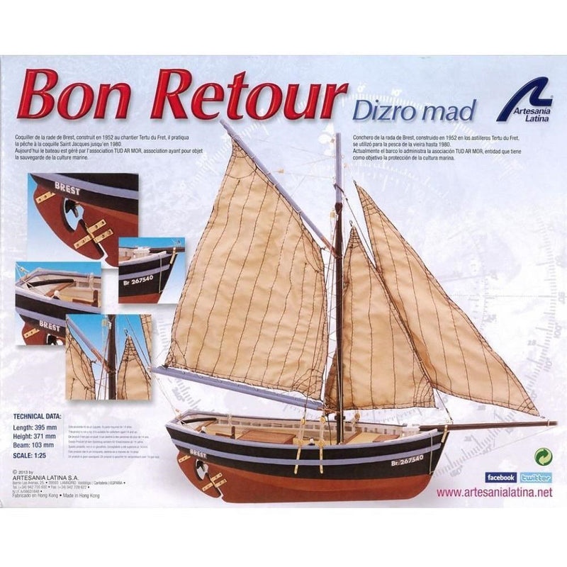 Artesania Latina 19007 Longboat Bon Retour - Hobby City NZ