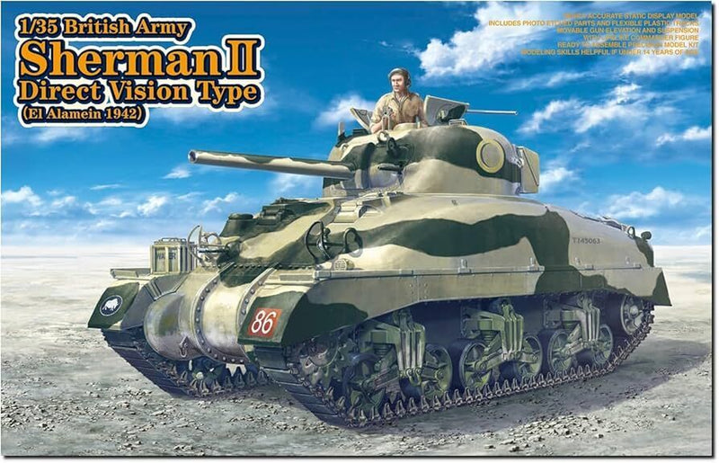 Asuka Model 35-014 1/35 British Army Sherman II El Alamein 1942