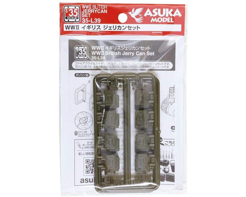 Asuka Model 35-L39 1/35 British Jerry Can Set WWII