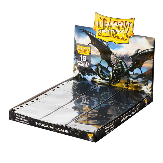 Dragon Shield: Binder Pages 18-Pocket Display Black - AT-10301