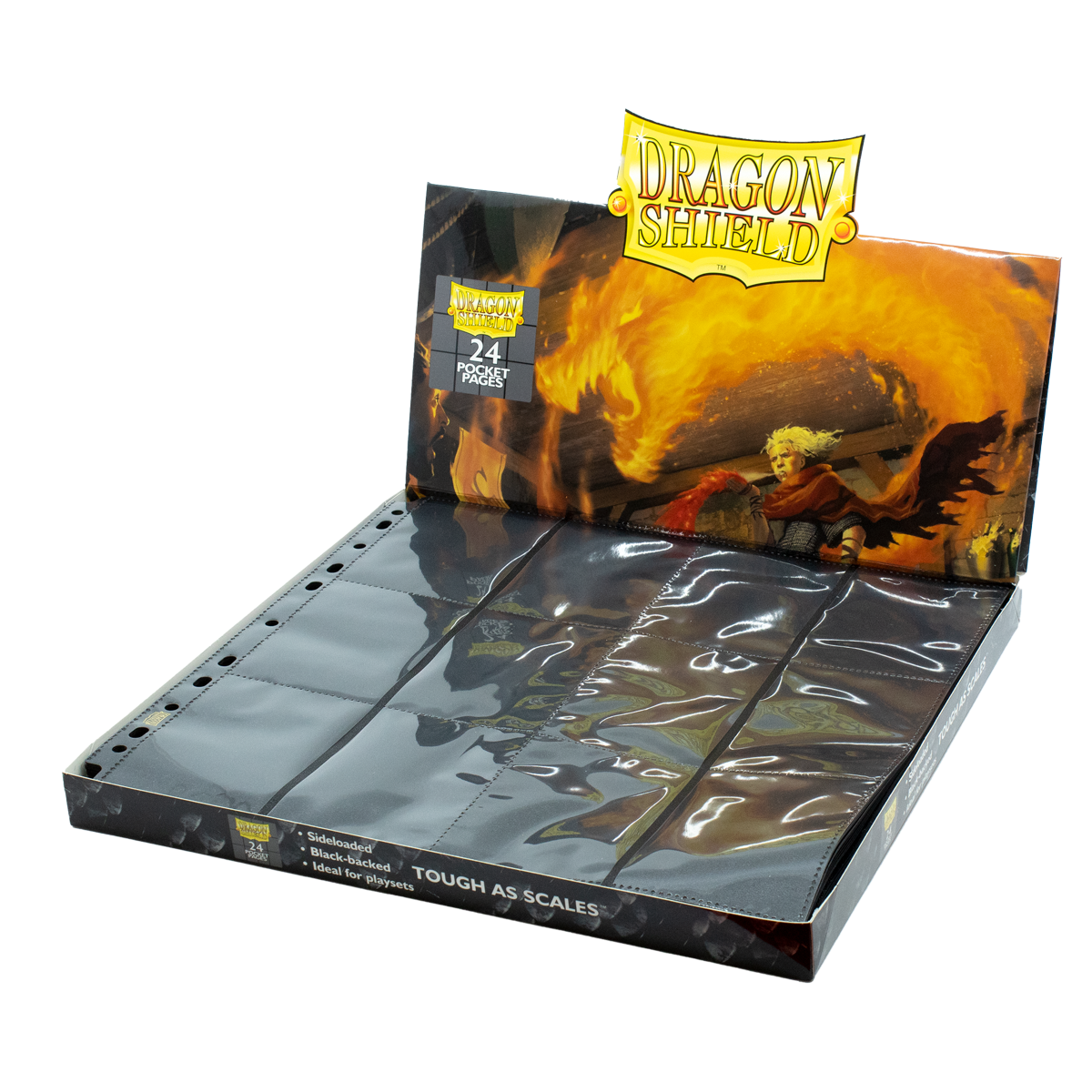 Dragon Shield: Binder Pages 24-Pocket Display Black - AT-10304