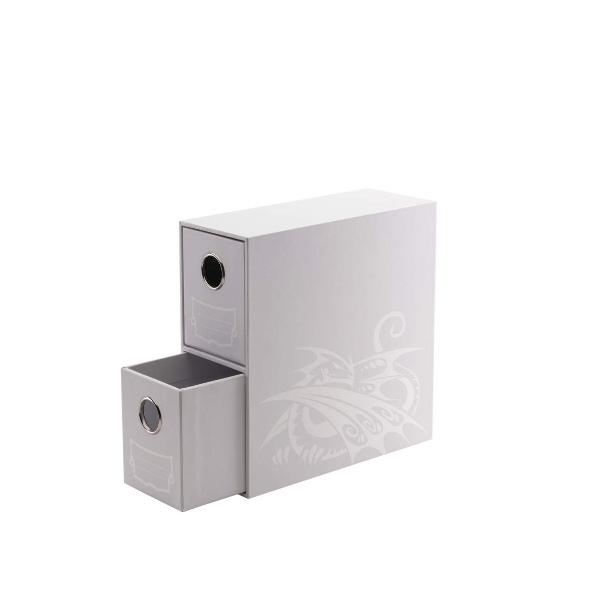 DS Fortress - 2-Card Drawers Vertical - White - AT-33702