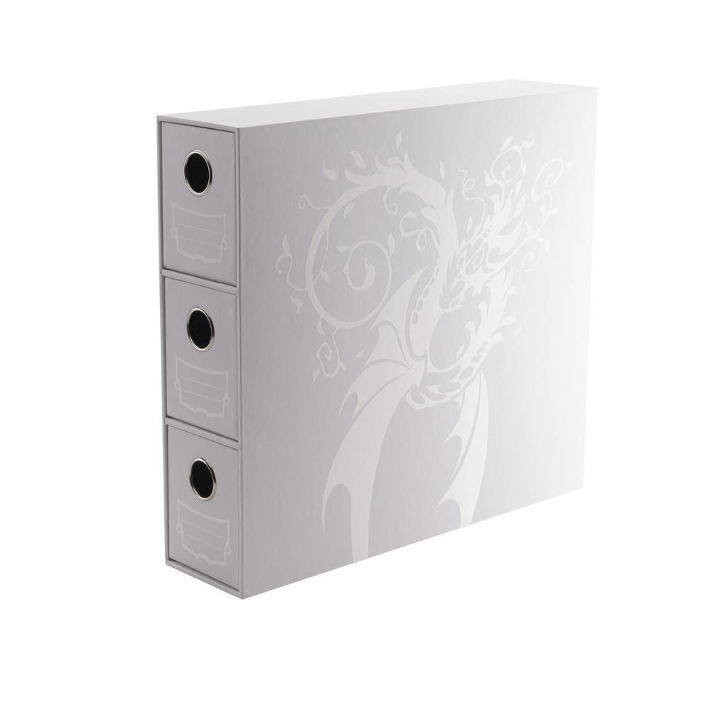 Dragon Shield Fortress 3- Drawers Vertical White Card Storage Box
