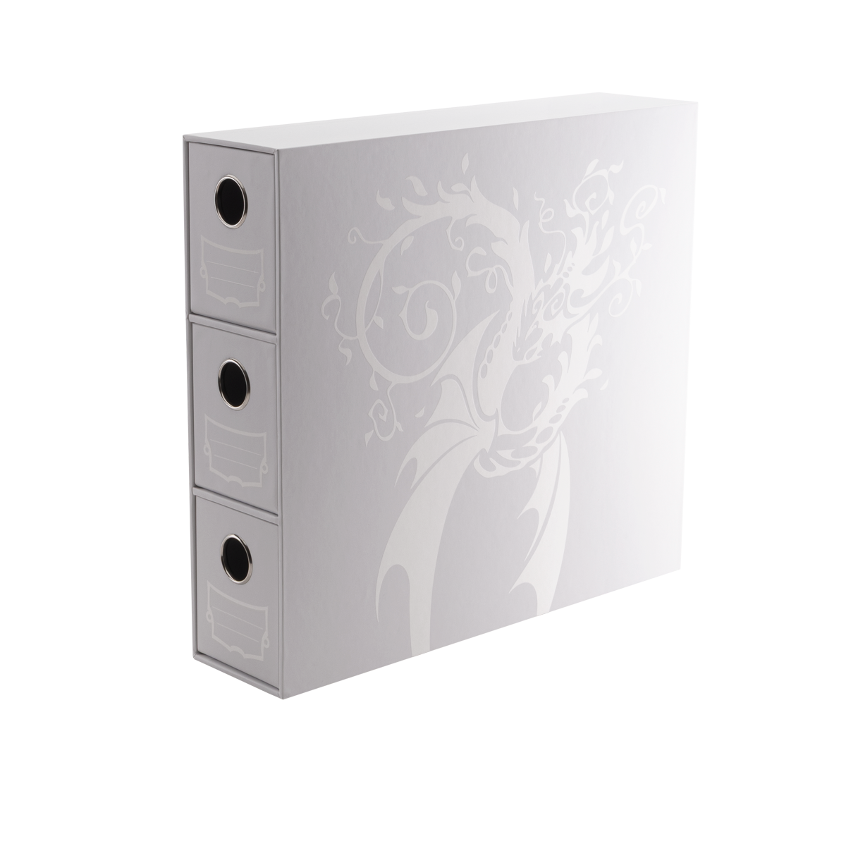 Dragon Shield Fortress 3- Drawers Vertical White Card Storage Box