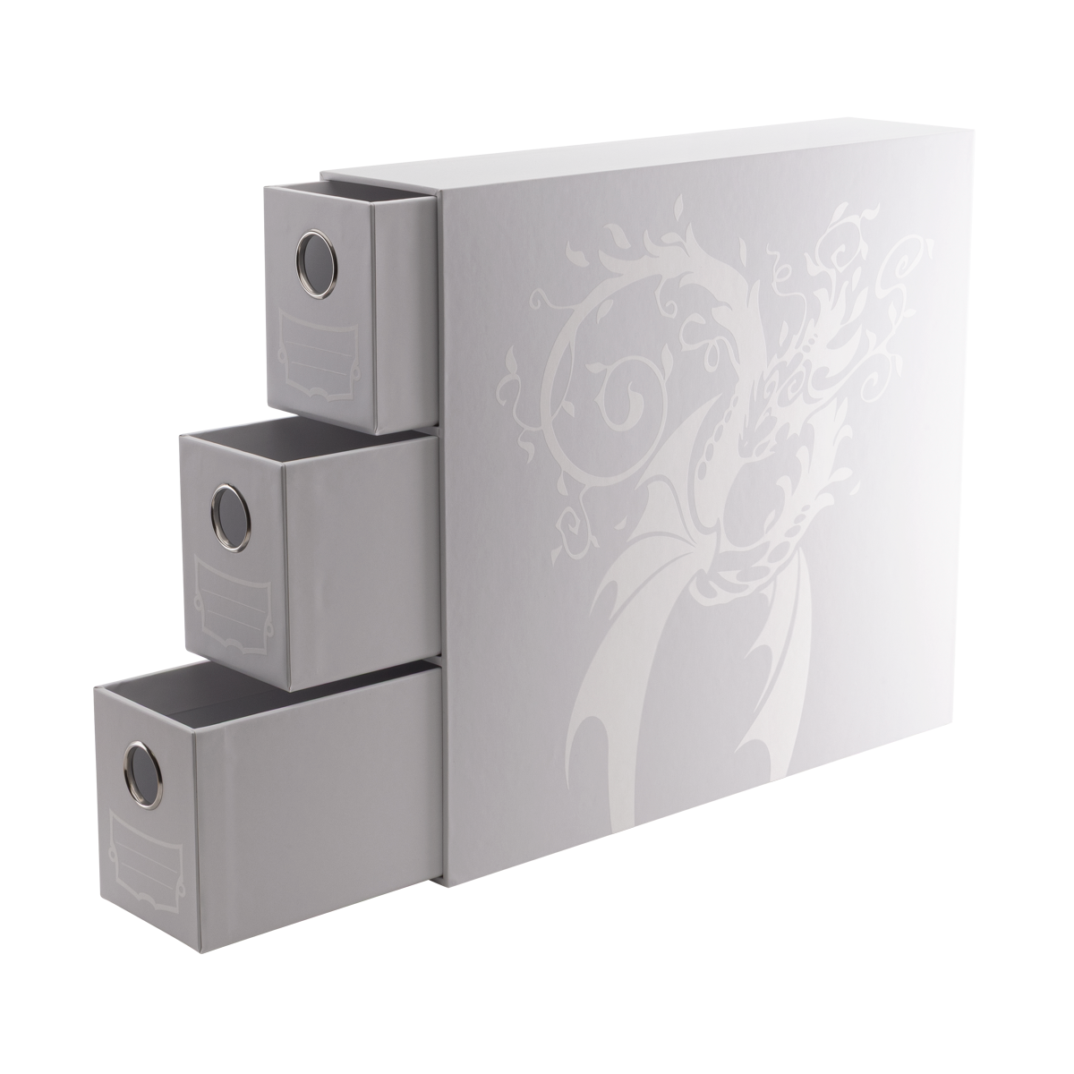 Dragon Shield Fortress 3- Drawers Vertical White Card Storage Box (2)
