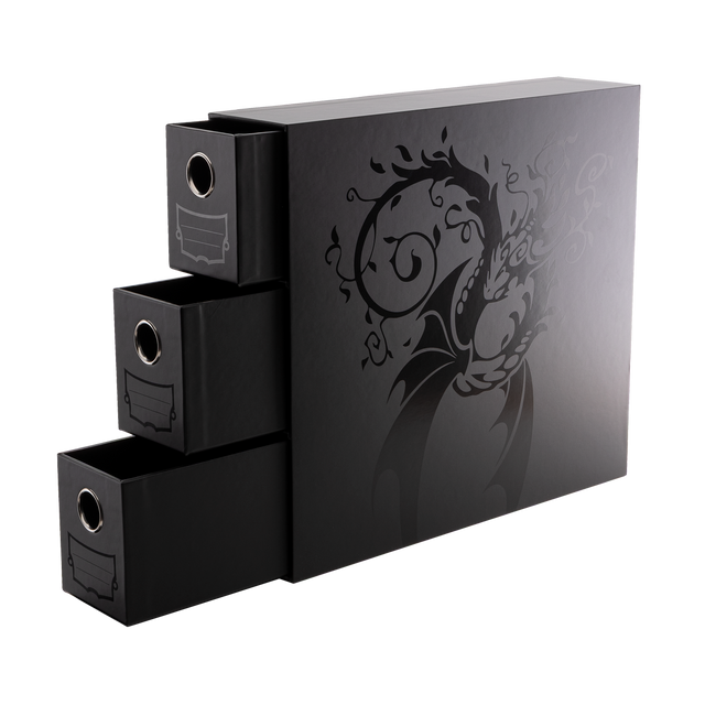 Dragon Shield Fortress 3- Drawers Vertical Black Card Storage Box (2)