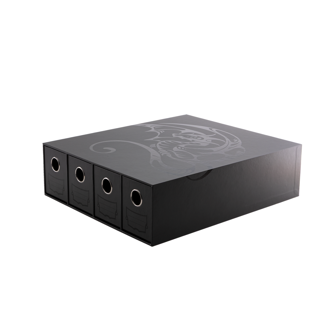 Dragon Shield Fortress 4- Drawers Horizontal Black Card Storage Box