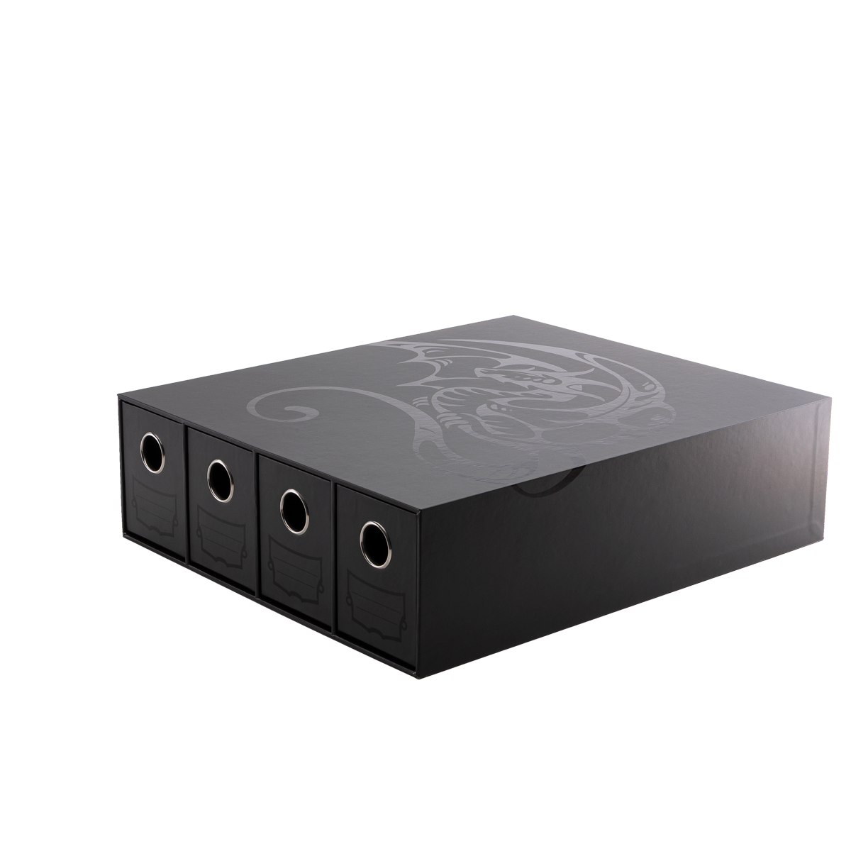 Dragon Shield Fortress 4- Drawers Horizontal Black Card Storage Box