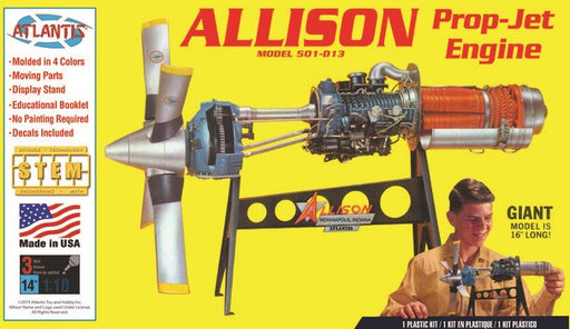 Atlantis Models CH1551 Allison 501-D13 Prop Jet Aircraft Engine (9075207569645)