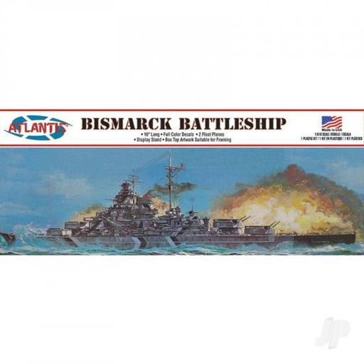 Atlantis Models AMCM3008 1/600 KM Battleship Bismarck (8191638372589)