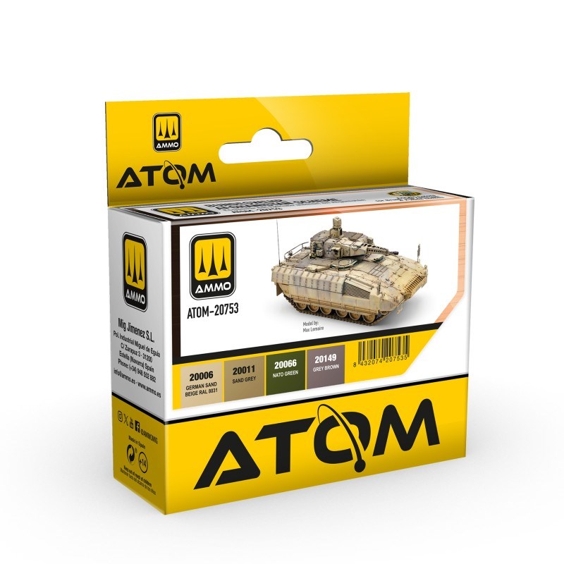 AMMO By Mig Jimenez ATOM-20753 ATOM Bundeswehr Afghanistan Scheme Set