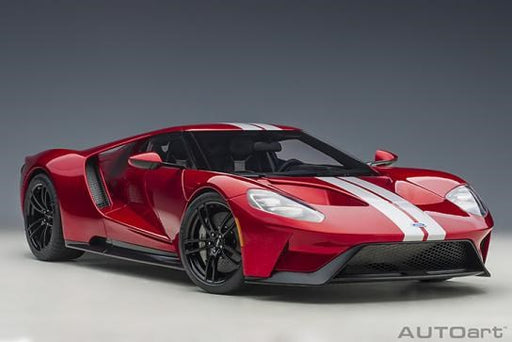 Auto Art 12106 1/12 Ford GT Red w/silver (8324800676077)