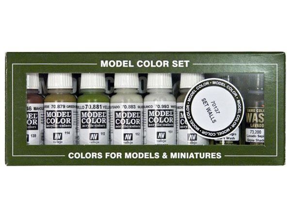 Vallejo 70137 Model Colour Building Set 8 Colour Acrylic Paint Set - Hobby City NZ (8964712333549)