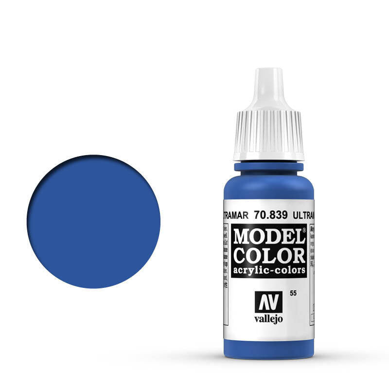 Vallejo AV70839 Model Colour Ultramarine 18ml (9183329583341)
