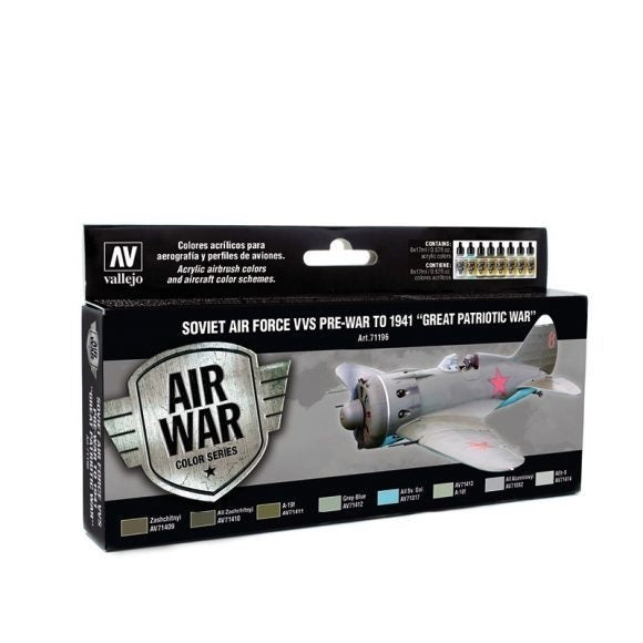 Vallejo AV71196 Model Air Pre-War To 1941 Great Patriotic War  8 Colour Set - Hobby City NZ (8938318790893)