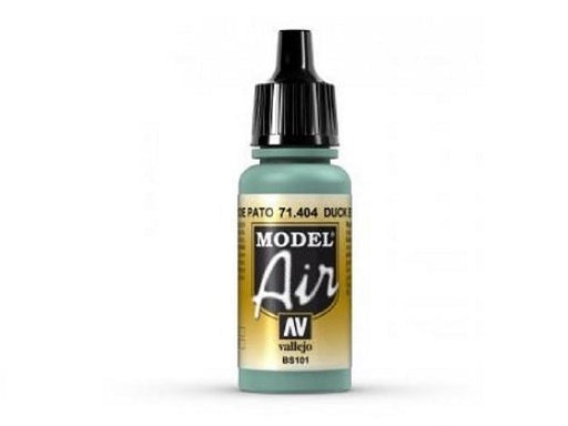 Vallejo AV71404 Model Air Nº 1 Sky Blue Duck Egg Blue 17ml - Hobby City NZ (8938327474413)