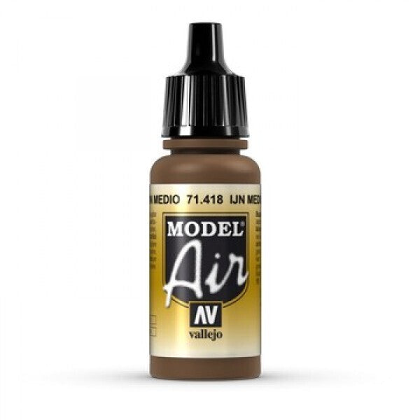 Vallejo AV71418 Model Air Ijn Medium Brown 17ml - Hobby City NZ (8938328293613)