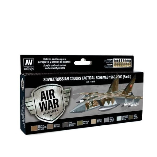 Vallejo AV71609 Model Air Soviet / Russian Colors Tactical Schemes 1960-2000 (Part I)  8 Colour Set - Hobby City NZ (8938329342189)